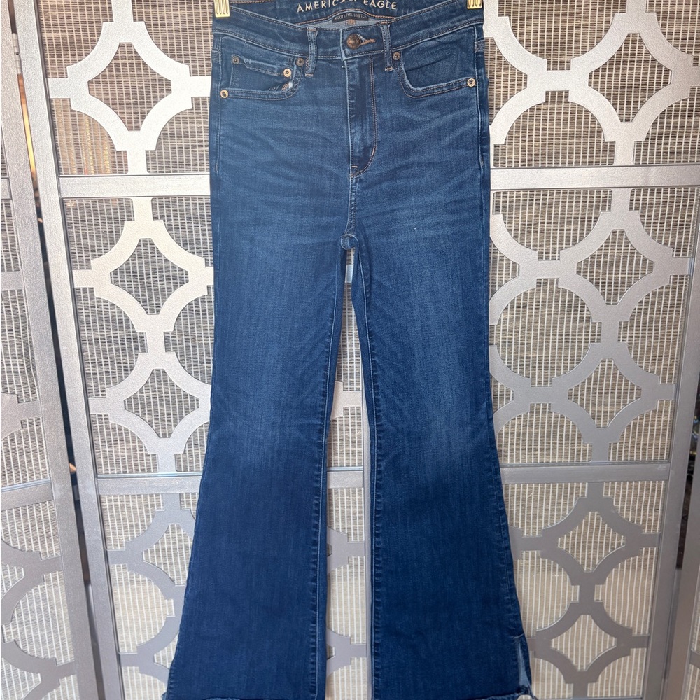 American Eagle Outfitters Dark Blue Flare Jeans